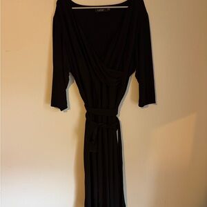 Black Tie Back Dress